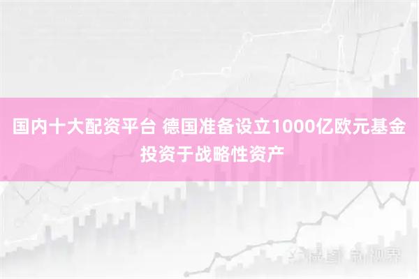 国内十大配资平台 德国准备设立1000亿欧元基金 投资于战略性资产